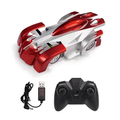 RC Car Climbing Wall Stunt Cars With LED Remote Control Racing Vehicle Anti Gravity Ceiling 360° Rotating Electronic Car Toys