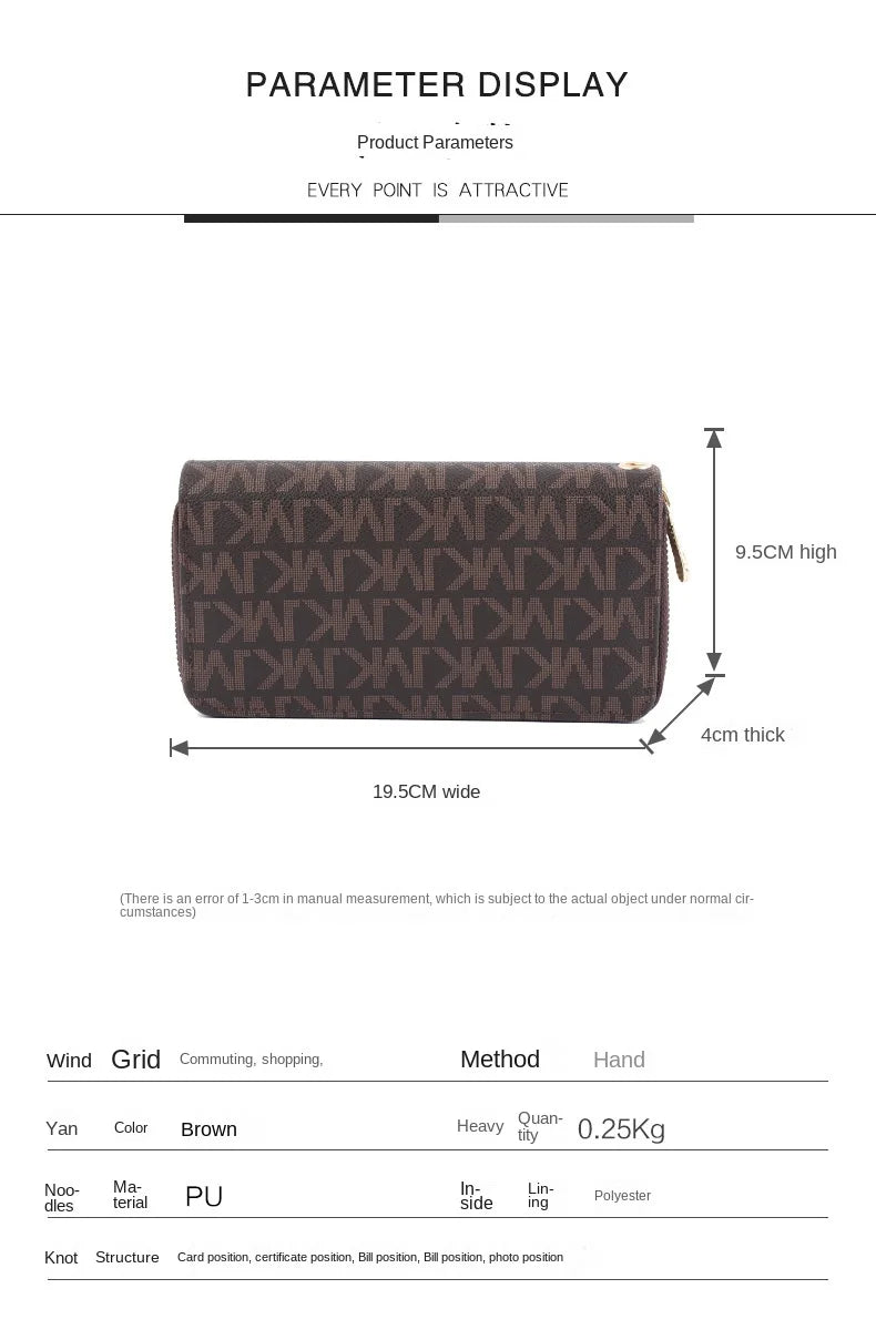 Fashion purse women's long large capacity zipper hand bag phone bag card bag cartera femenina wallet billetera carteras 2025
